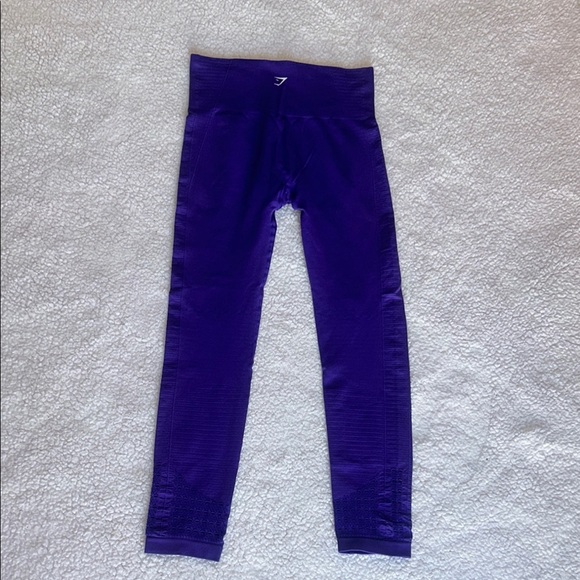 Gymshark Purple Athletic Leggings with Tapered Fit - Picture 7 of 12